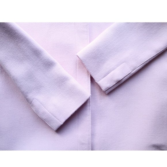 Smythe Lab Coat / Size 2 / Petal Pink Long Wool Blend - Picture 8 of 11